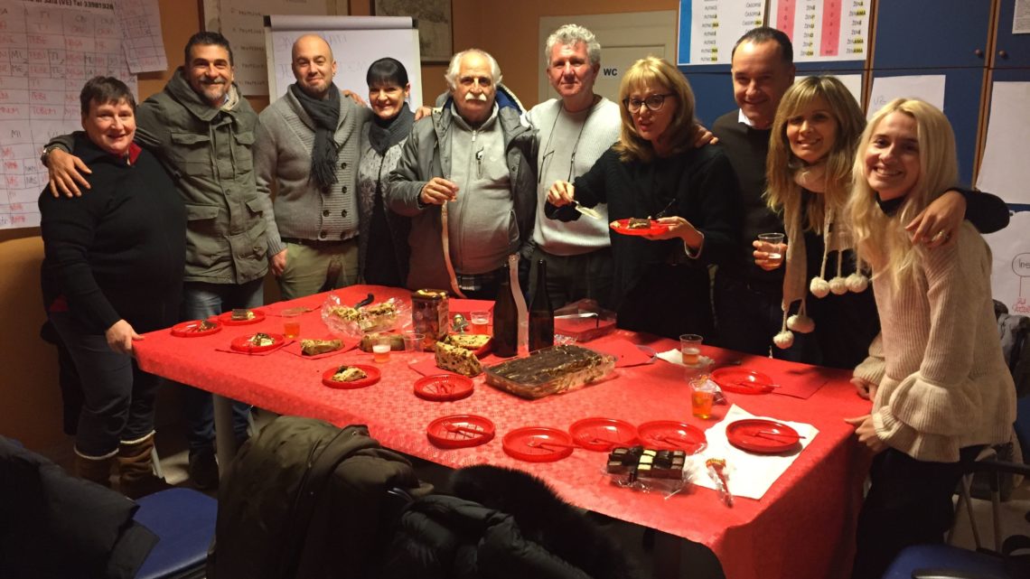 Serata degli auguri natalizi ai corsi di Croato